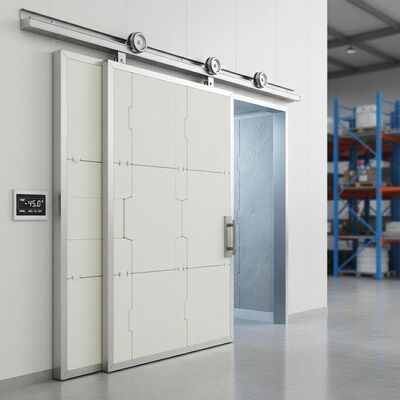 Polyurethane Foam Insulation Material Sliding Door Cold Room Modular And Easy To Assemble With Temperature Range Minus 45C To 20C